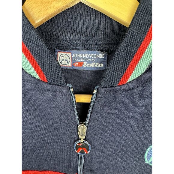 Vintage 90s Lotto John Newcombe Tennis Collection Full Zip Sweater Rare - Picture 4 of 11